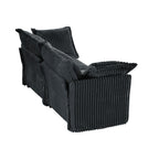 Canapé 3 places en velours côtelé 83,4 avec coussins pour salon et chambre