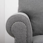 Canapé 3 places en tissu à accoudoirs enroulables, assise à ressorts ensachés, dossier en mousse PP et structure en bois massif (83,86 €)