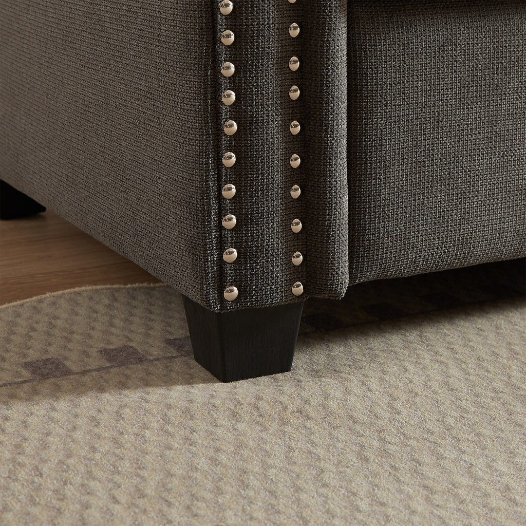 Canapé-lit convertible 2 en 1 en polyester 3 places avec matelas pliable pour salon