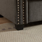 Canapé-lit convertible 2 en 1 en polyester 3 places avec matelas pliable pour salon