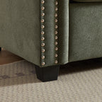 Canapé-lit convertible 2 en 1 en polyester 3 places avec matelas pliable pour salon