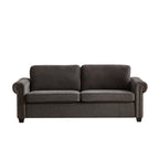 Canapé-lit convertible 2 en 1 en polyester 3 places avec matelas pliable pour salon