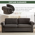 Canapé-lit convertible 2 en 1 en polyester 3 places avec matelas pliable pour salon