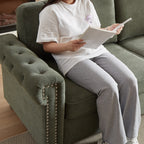 Canapé-lit convertible 2 en 1 en polyester 3 places avec matelas pliable pour salon