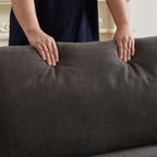 Canapé-lit convertible 2 en 1 en polyester 3 places avec matelas pliable pour salon