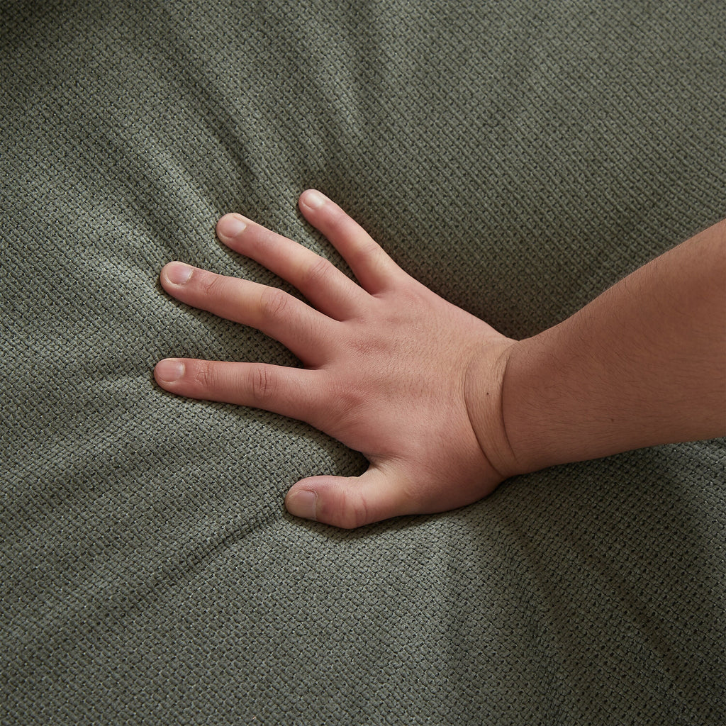 Canapé-lit convertible 2 en 1 en polyester 3 places avec matelas pliable pour salon