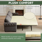 Canapé-lit convertible 2 en 1 en polyester de 83,8 po