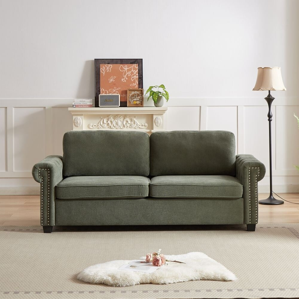 Canapé-lit convertible 2 en 1 en polyester de 83,8 po