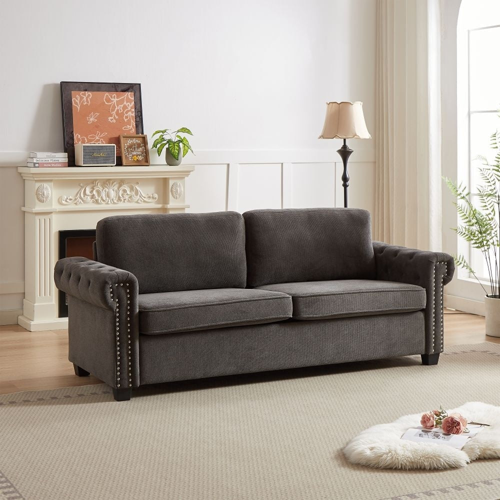 Canapé-lit convertible 2 en 1 en polyester de 83,8 po