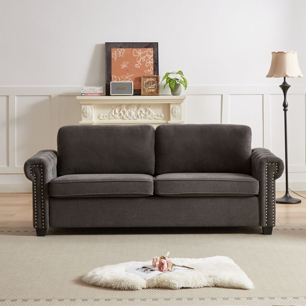 Canapé-lit convertible 2 en 1 en polyester de 83,8 po