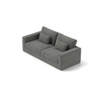 Canapé 3 places en tissu 83Fabric - Confort moelleux à double rembourrage pour salons modernes