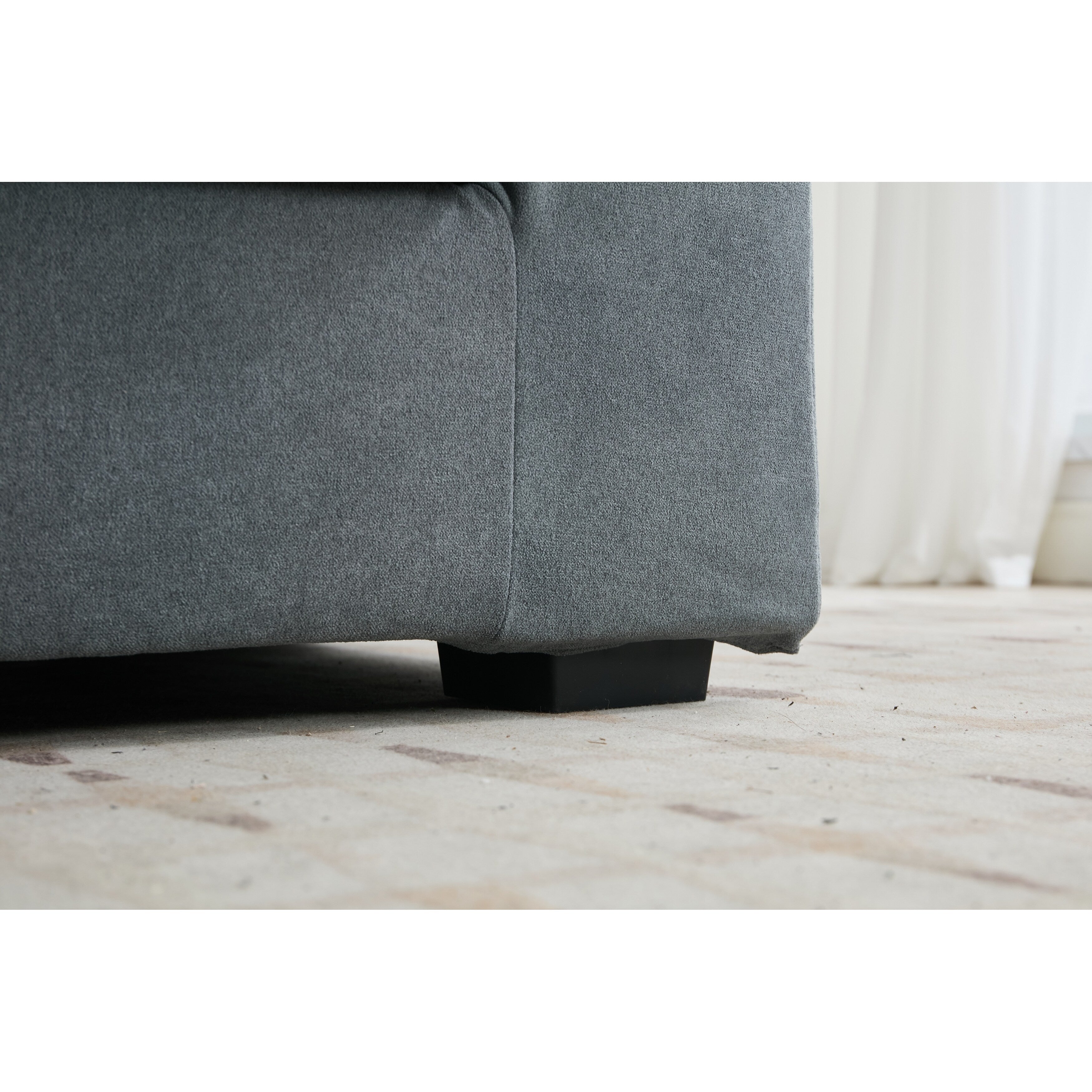 Canapé 3 places en tissu 83Fabric - Confort moelleux à double rembourrage pour salons modernes