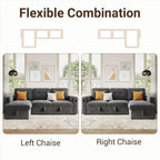 Canapé-lit 84 places, canapé-lit modulaire sectionnel Cloud avec rangement réversible