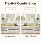 Canapé-lit 84 places, canapé-lit modulaire sectionnel Cloud avec rangement réversible