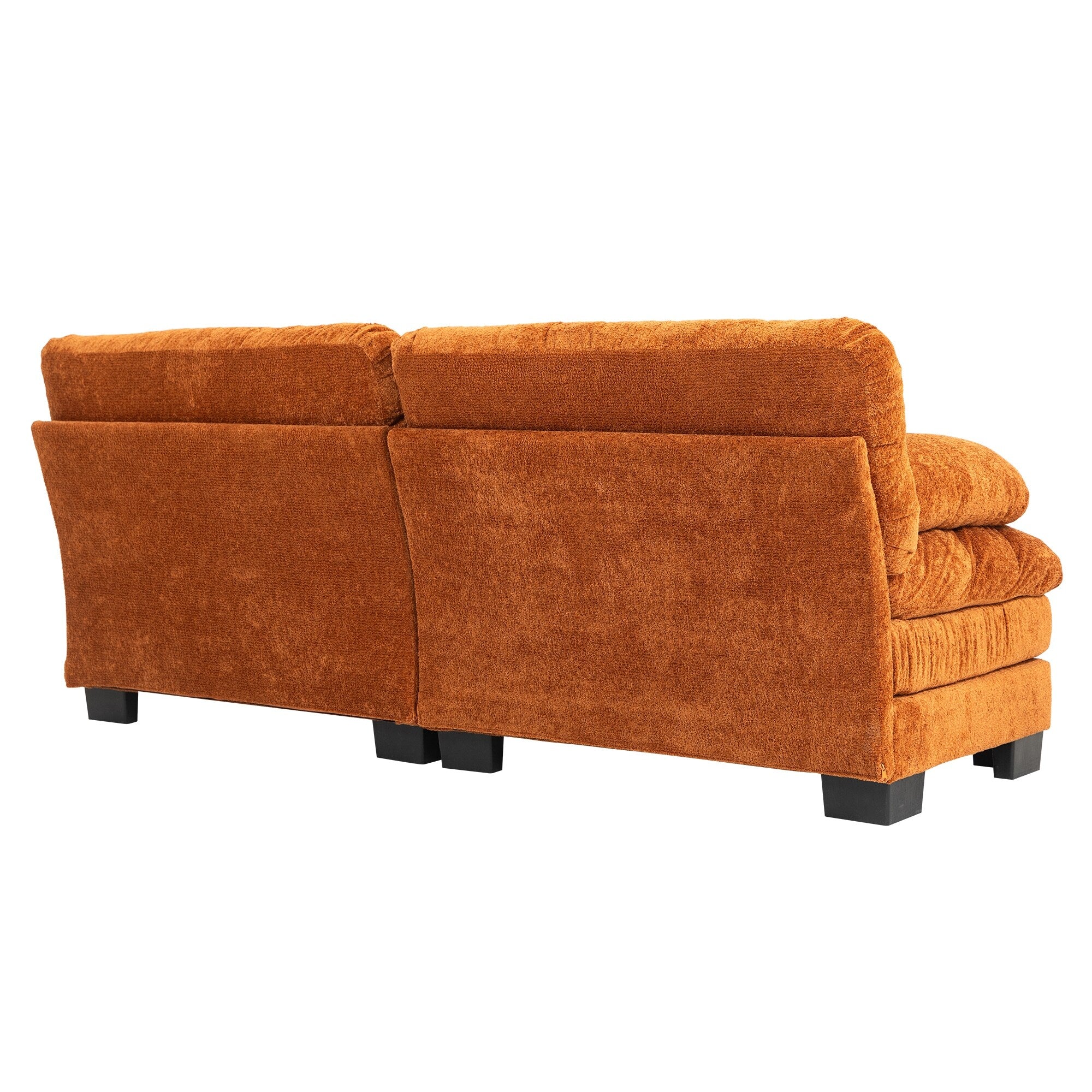 Canapé 3 places rembourré avec rembourrage en mousse à mémoire de forme double couche et oreillers confort gratuits