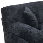 Canapé 3 places rembourré avec rembourrage en mousse à mémoire de forme double couche et oreillers confort gratuits