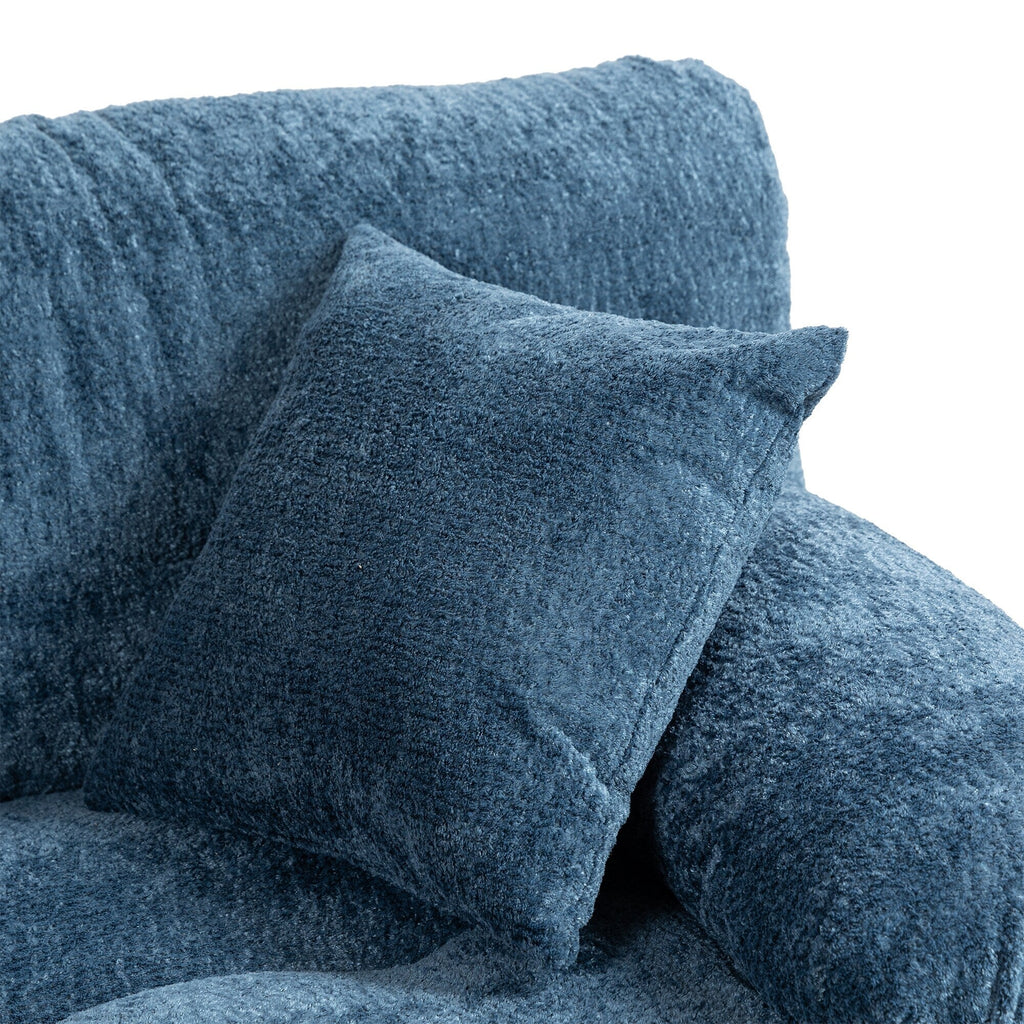 Canapé 3 places rembourré avec rembourrage en mousse à mémoire de forme double couche et oreillers confort gratuits