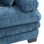 Canapé 3 places rembourré avec rembourrage en mousse à mémoire de forme double couche et oreillers confort gratuits