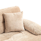 Canapé 3 places rembourré avec rembourrage en mousse à mémoire de forme double couche et oreillers confort gratuits