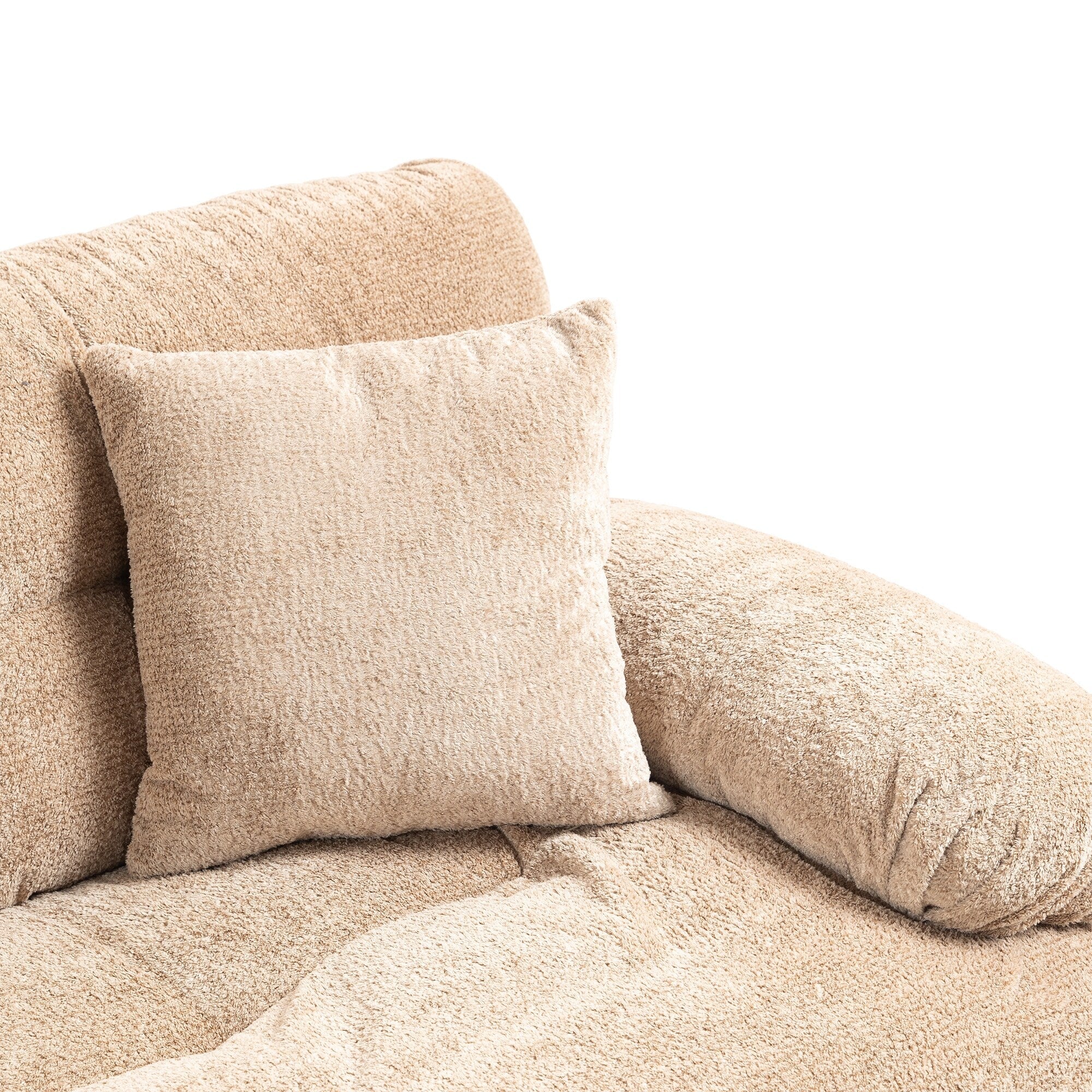 Canapé 3 places rembourré avec rembourrage en mousse à mémoire de forme double couche et oreillers confort gratuits