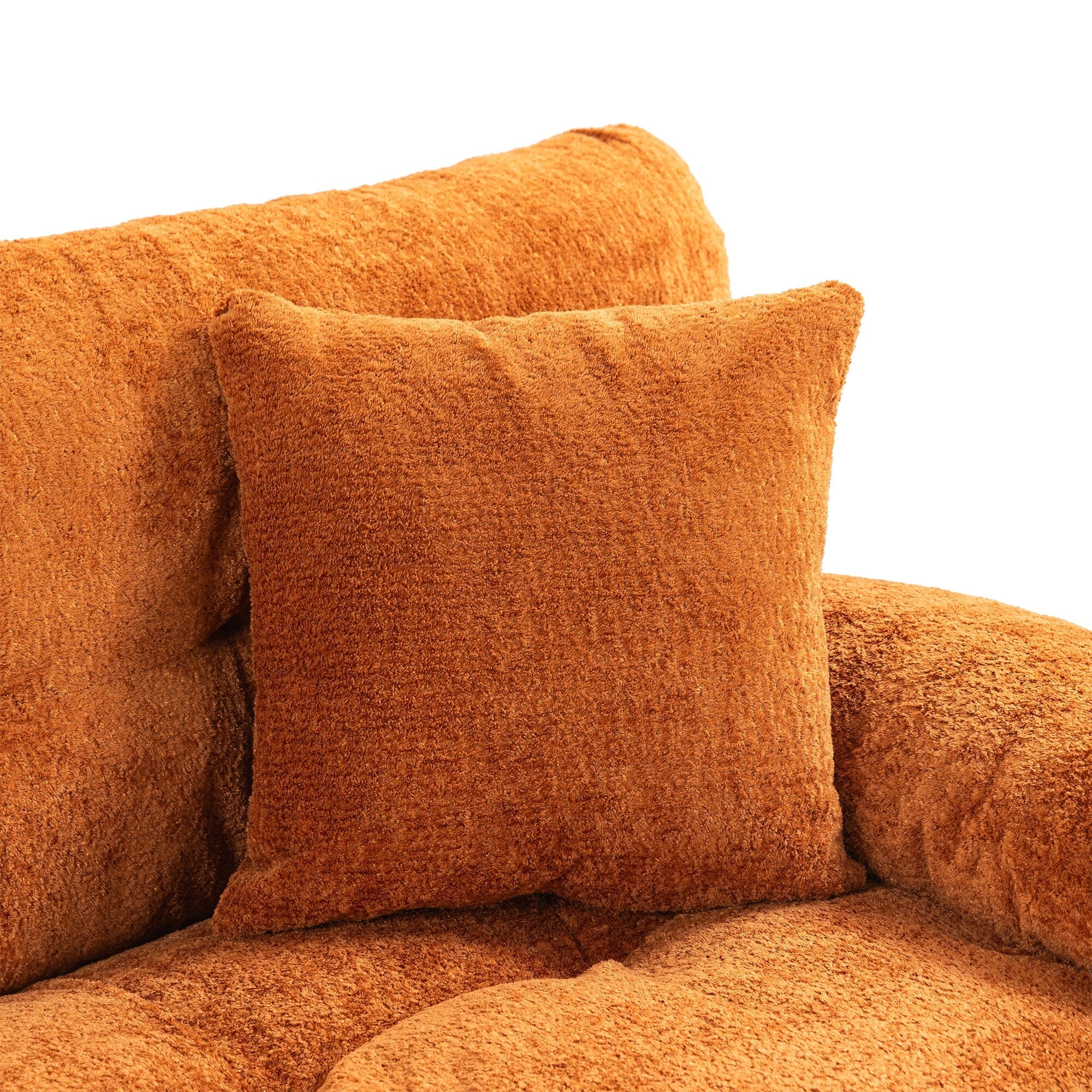 Canapé 3 places rembourré avec rembourrage en mousse à mémoire de forme double couche et oreillers confort gratuits