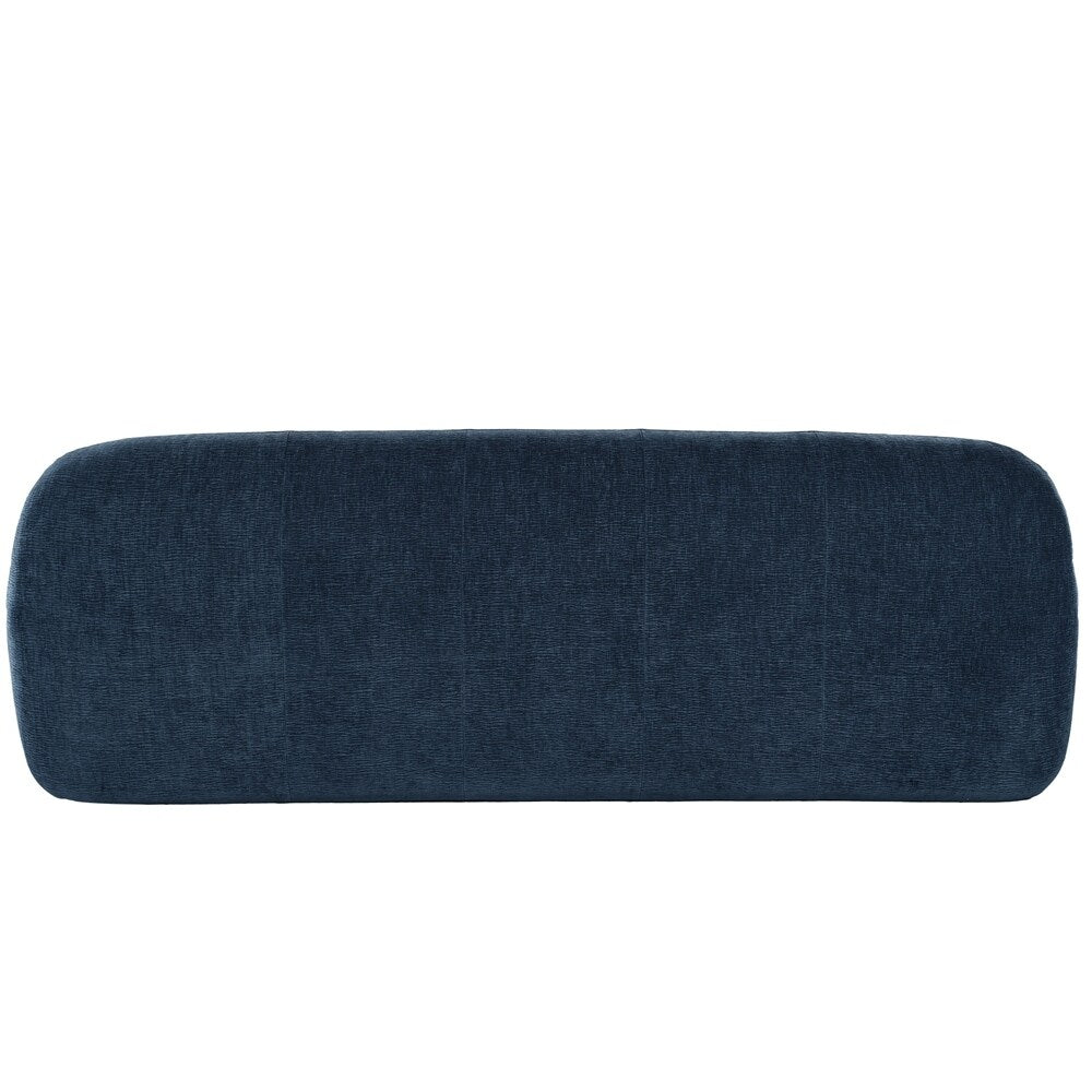 Canapé 3 places en tissu chenille de 85,8 pouces de large avec style capitonné