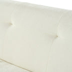 Canapé 3 places en tissu chenille de 85,8 pouces de large avec style capitonné