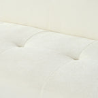 Canapé 3 places en tissu chenille de 85,8 pouces de large avec style capitonné