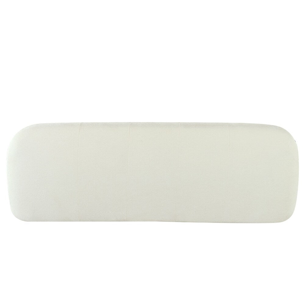 Canapé 3 places en tissu chenille de 85,8 pouces de large avec style capitonné