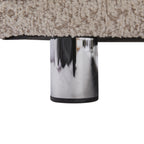 Canapé 3 places en tissu avec structure en bois massif et 2 coussins (85,82 €)