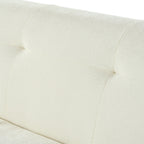 Canapé 3 places en tissu chenille de 85,8 cm de large, avec mousse sans poudre et ressorts ensachés pour un confort optimal.