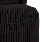 Canapé rectangulaire moderne 3 places en velours côtelé avec port USB et 2 oreillers