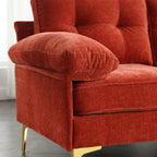 Canapé 3 places en L de 85 pouces avec méridienne et coussin à ressorts