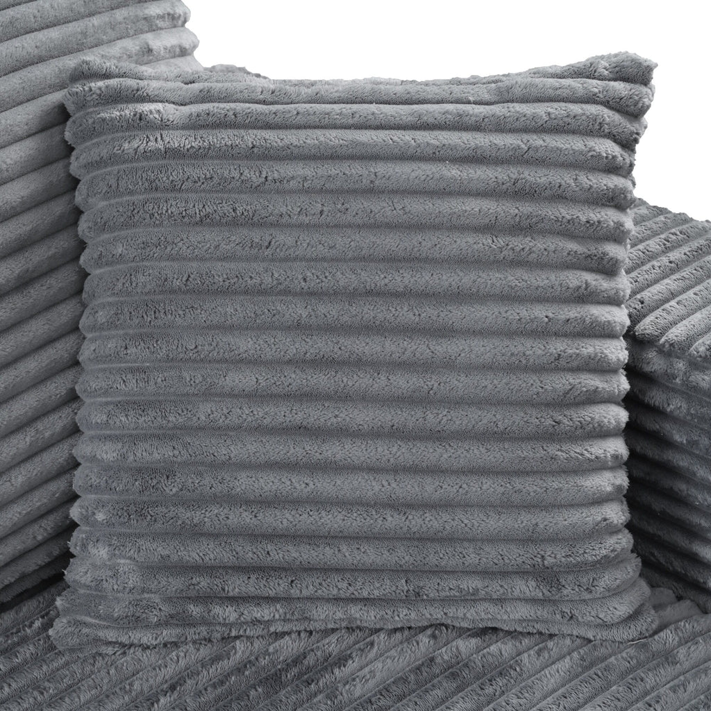 Canapé-lit en velours côtelé de 86,5 po avec 2 ports USB, porte-gobelets et capacité de charge de 250 kg