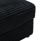 Canapé-lit en velours côtelé de 86,5 po avec 2 ports USB, porte-gobelets et capacité de charge de 250 kg