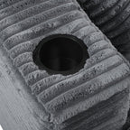 Canapé-lit en velours côtelé de 86,5 po avec 2 ports USB, porte-gobelets et capacité de charge de 250 kg