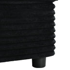 Canapé-lit en velours côtelé de 86,5 po avec 2 ports USB, porte-gobelets et capacité de charge de 250 kg