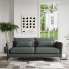 Canapé minimaliste moderne anti-rayures et imperméable 86,61 po, gris foncé