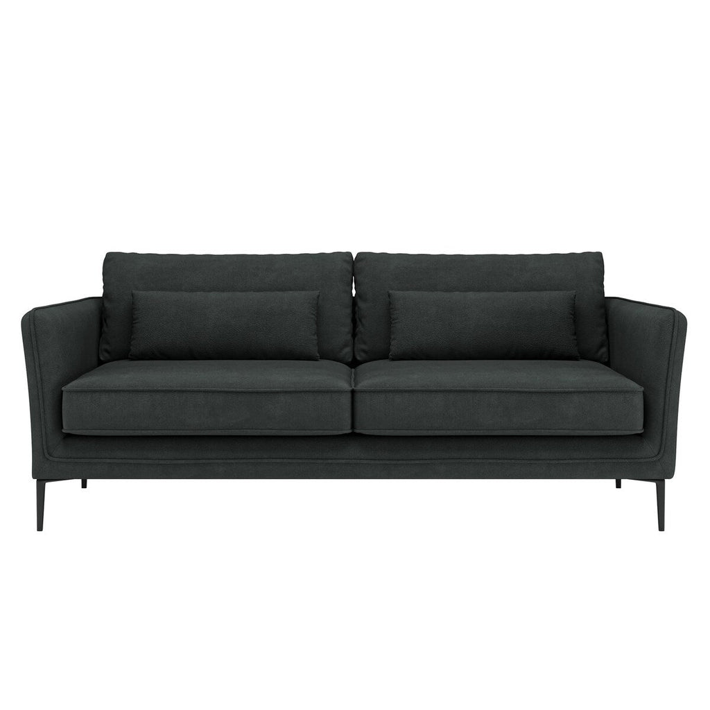 Canapé minimaliste moderne anti-rayures et imperméable 86,61 po, gris foncé