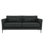 Canapé minimaliste moderne anti-rayures et imperméable 86,61 po, gris foncé