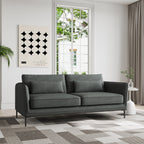 Canapé minimaliste moderne anti-rayures et imperméable 86,61 po, gris foncé