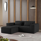 Canapé sectionnel modulaire 86,62 $, grand canapé causeuse Plus, canapés modernes et confortables en velours côtelé avec méridienne réversible