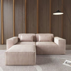 Canapé sectionnel modulaire 86,62 $, grand canapé causeuse Plus, canapés modernes et confortables en velours côtelé avec méridienne réversible