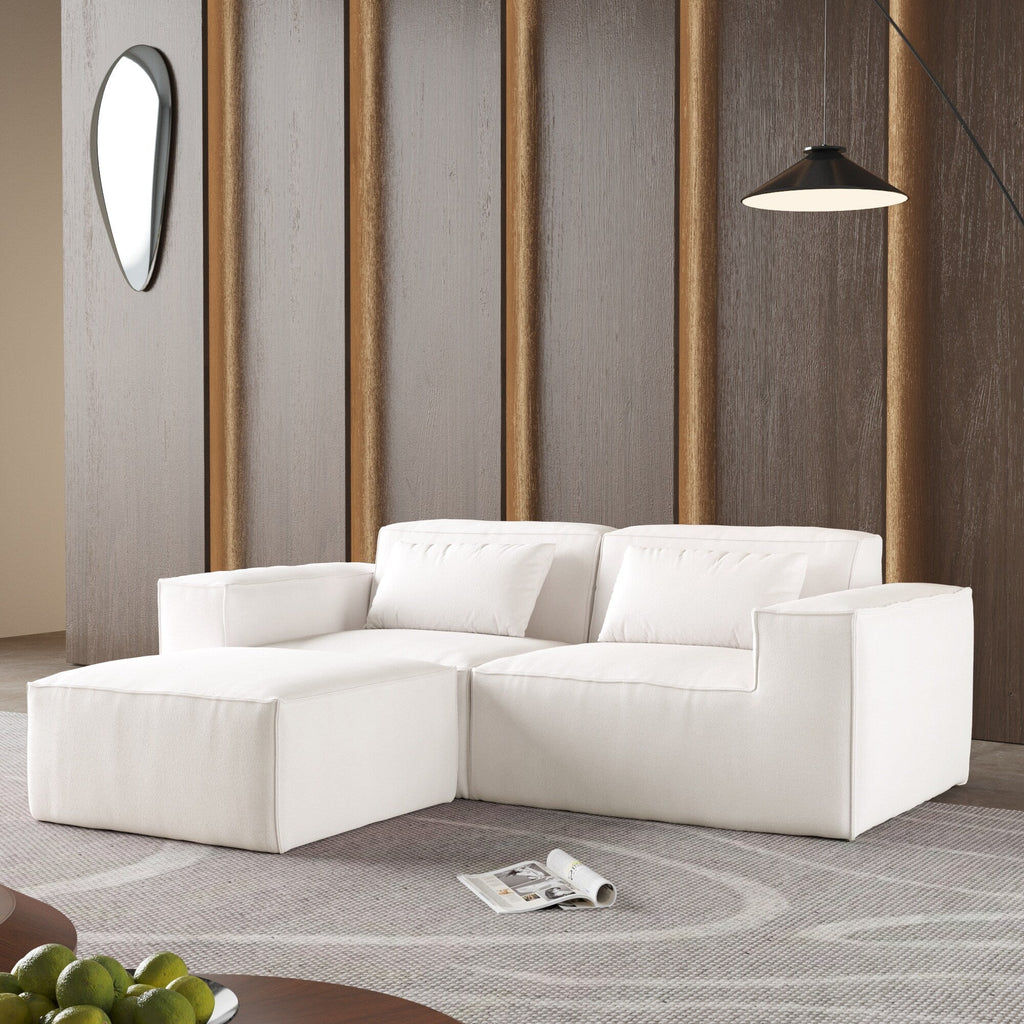 Canapé sectionnel modulaire 86,62 $, grand canapé causeuse Plus, canapés modernes et confortables en velours côtelé avec méridienne réversible