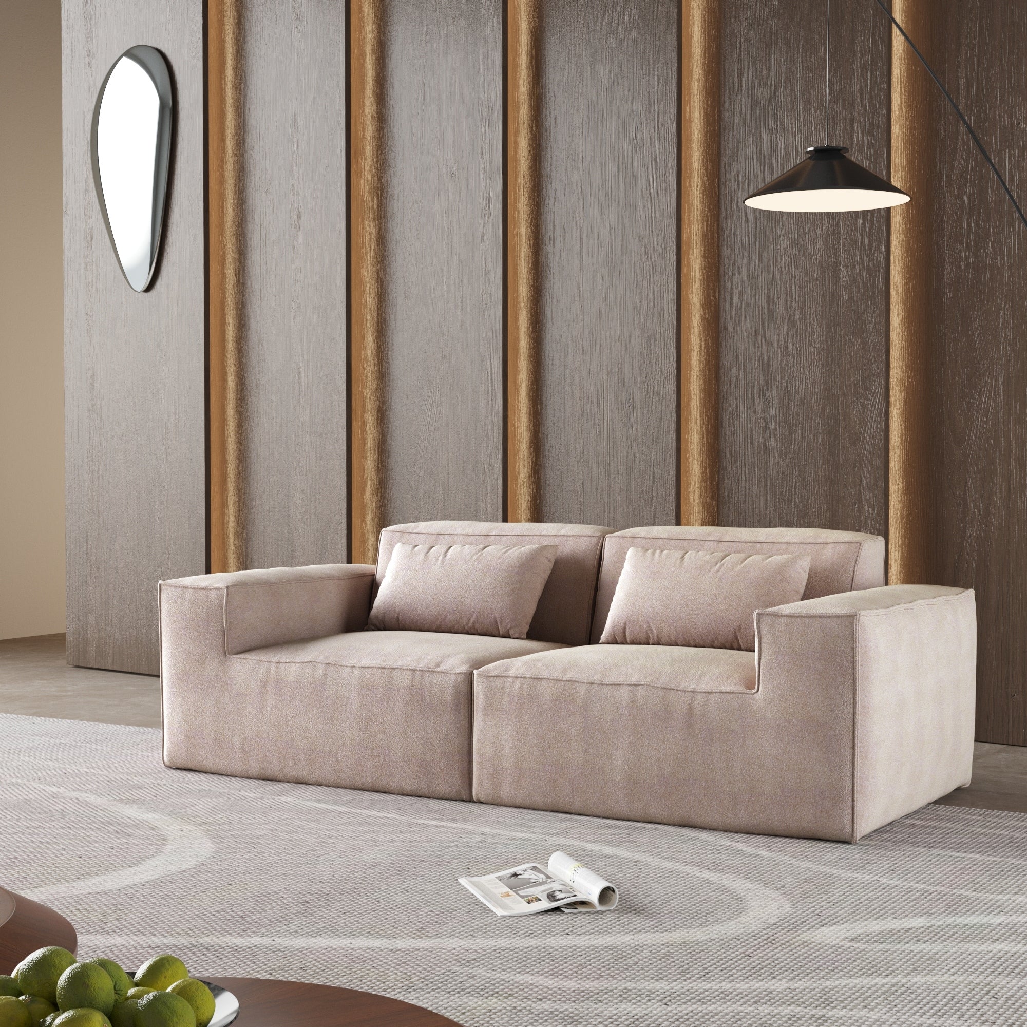 Canapé sectionnel modulaire 86,62 $, grand canapé causeuse Plus, canapés modernes et confortables en velours côtelé