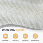 Canapé 3 places en mousse 86,6 avec assise large et profonde, éponge moulée monobloc, housse amovible et lavable