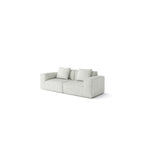 Canapé 3 places en mousse 86,6 avec assise large et profonde, éponge moulée monobloc, housse amovible et lavable
