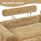 Canapé 3 places moderne de 87 pouces, rembourré, design chenille, pour le salon