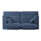 Canapé 3 places moderne de 87 pouces, rembourré, design chenille, pour le salon