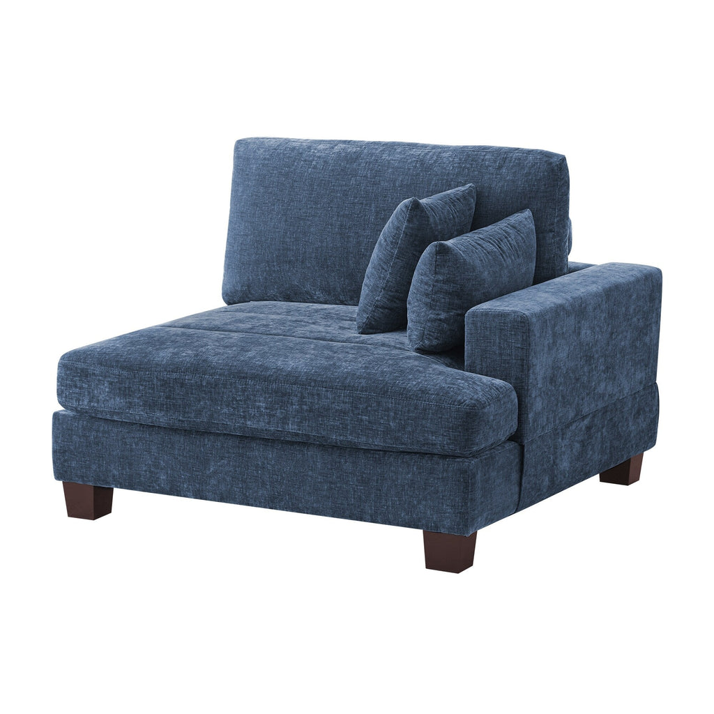 Canapé 3 places moderne de 87 pouces, rembourré, design chenille, pour le salon